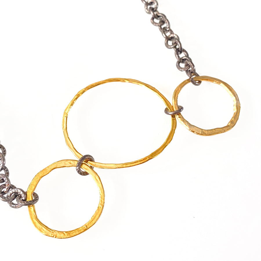Collar Rubra de Cadena de Rodio